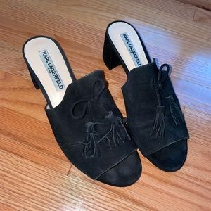 Karl Lagerfeld mule heel slides size 8